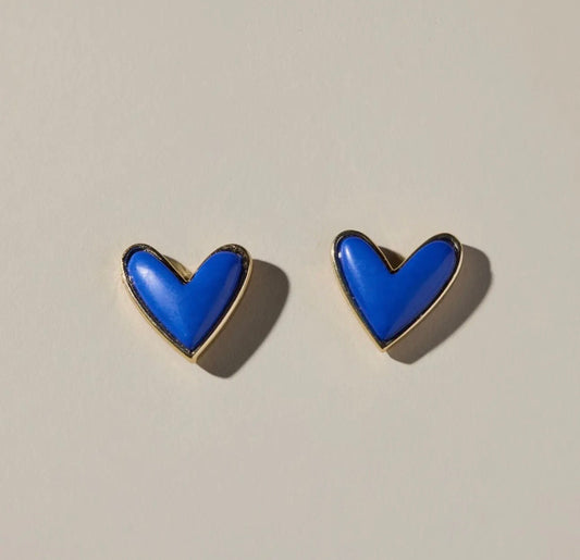 Sweetheart Studs (Blue)