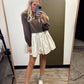 Lottie 2fer Dress (Brown)