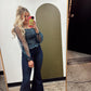 Zoey Smocked Top (Navy)