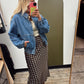 Skyfall Polka Dot Midi Skirt