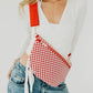 Westlyn Woven Bum Bag (Red Check)