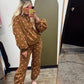Cool Combo Polka Dot Sweat Pant(Rust/Pink)
