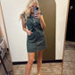 Kathleen Button Dress (Grey)