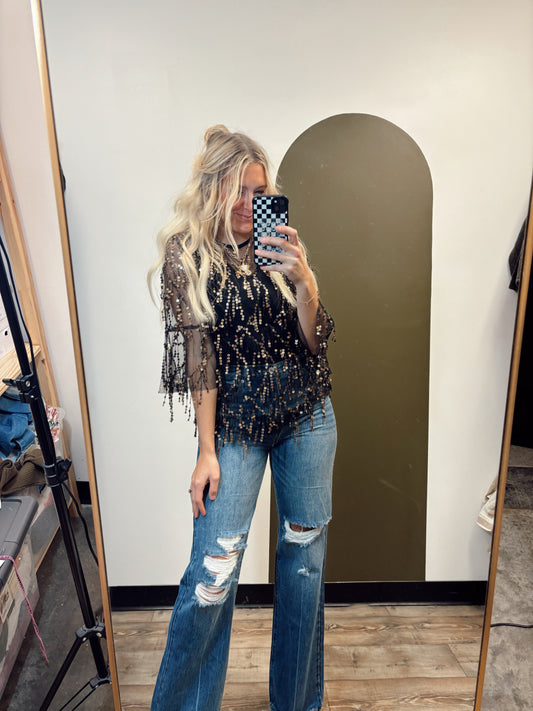 Mirrorball Shimmer Top