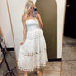 Vineyard Eyelet Dress (White)