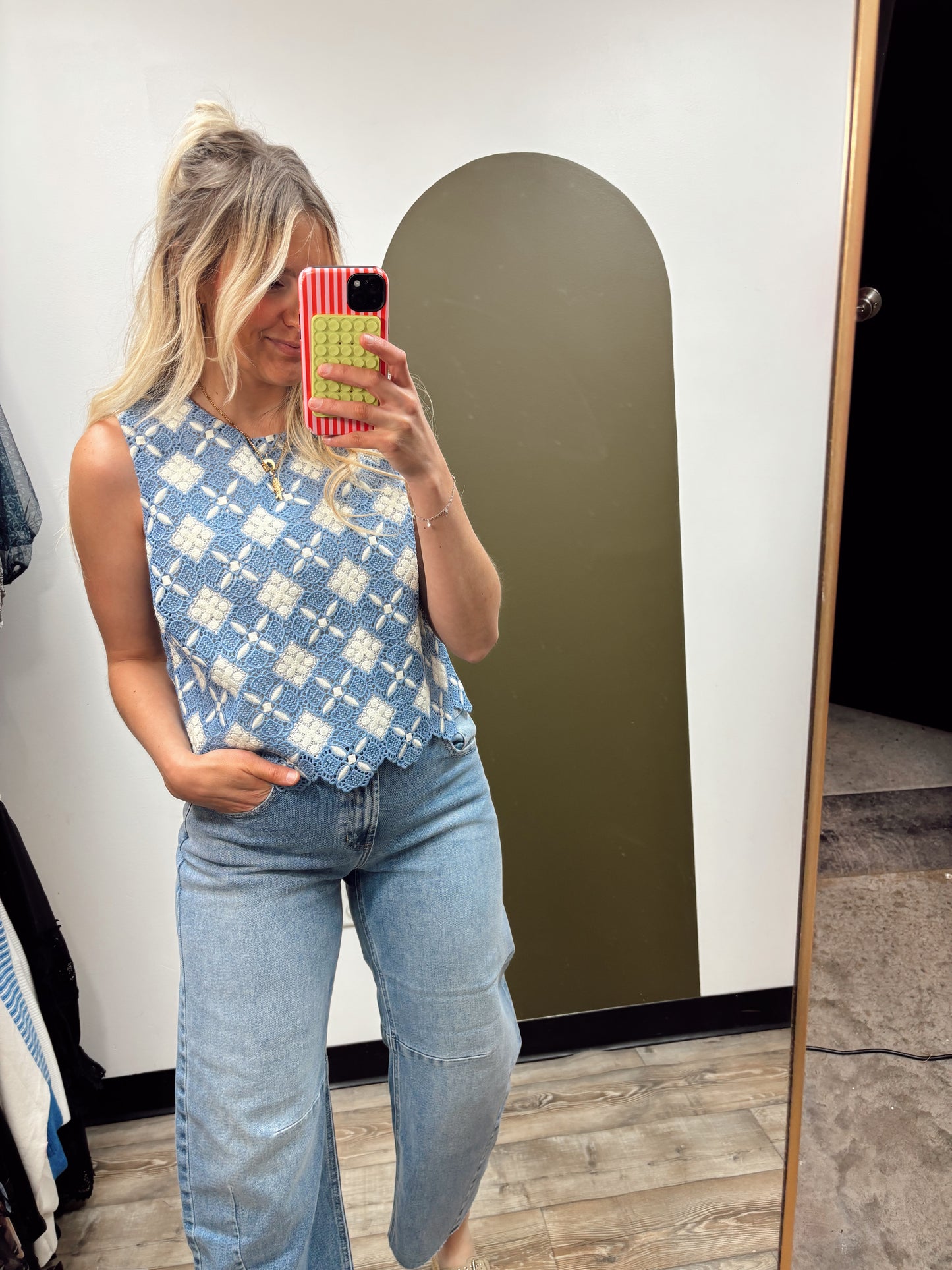 Mariana Crochet Sleeveless Top