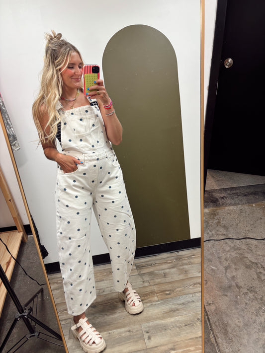 Relaxed Polka Dot Overall