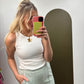 Raw Edge Classic Tank (White)