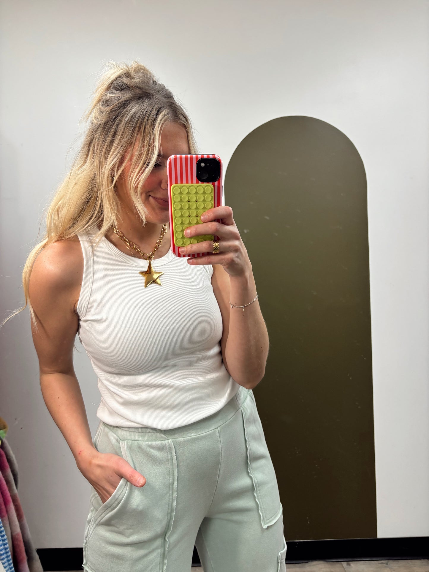Raw Edge Classic Tank (White)