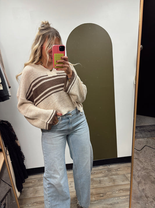 Mainland Slouch Sweater (Brown)