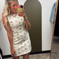 Western Print Mini Dress