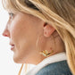 Wren Bird Hoop Earring