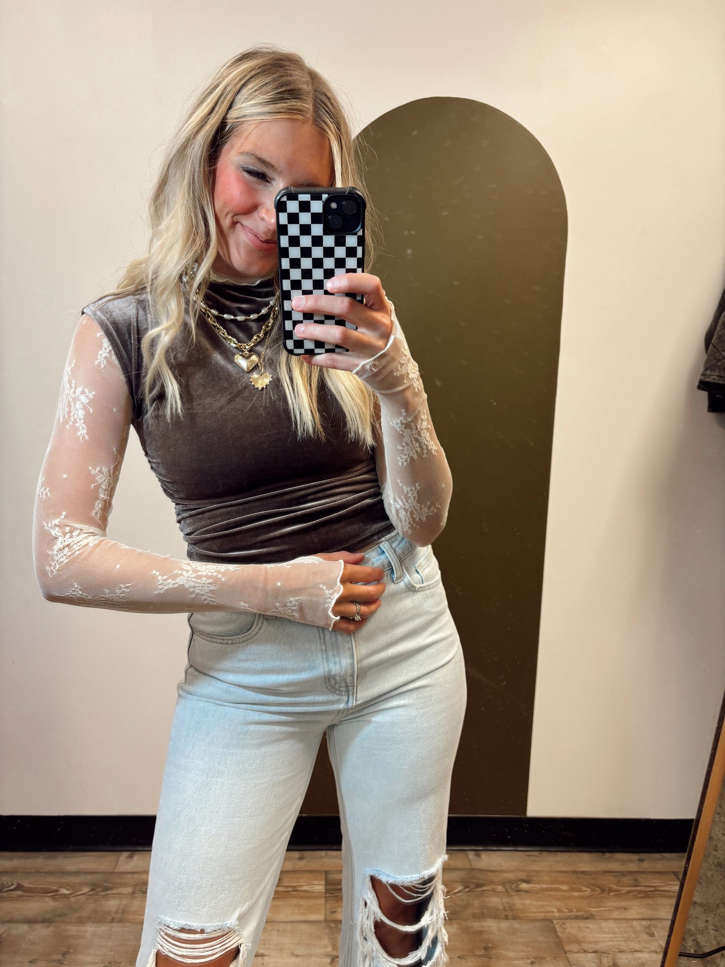 Under The Moonlight Velvet Top