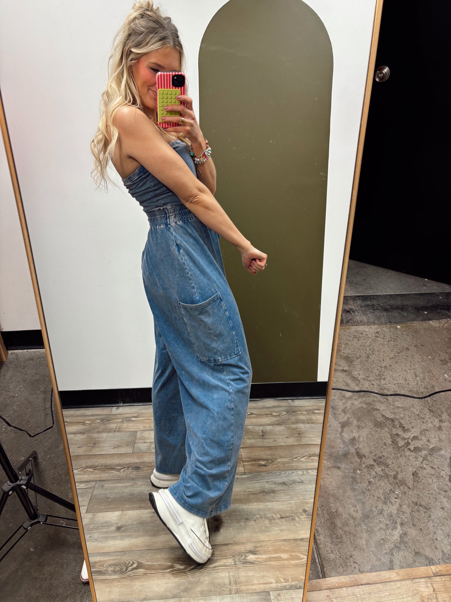 Free To Be Jumpsuit (Denim)