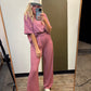 Layla Loose Fit Set (Berry)