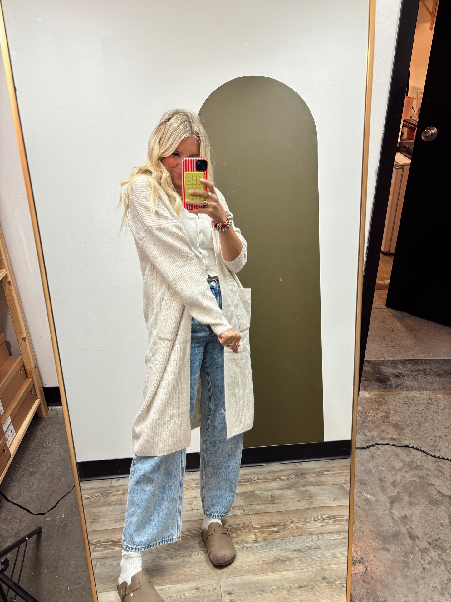 Bianca Long Cardigan (Ivory)