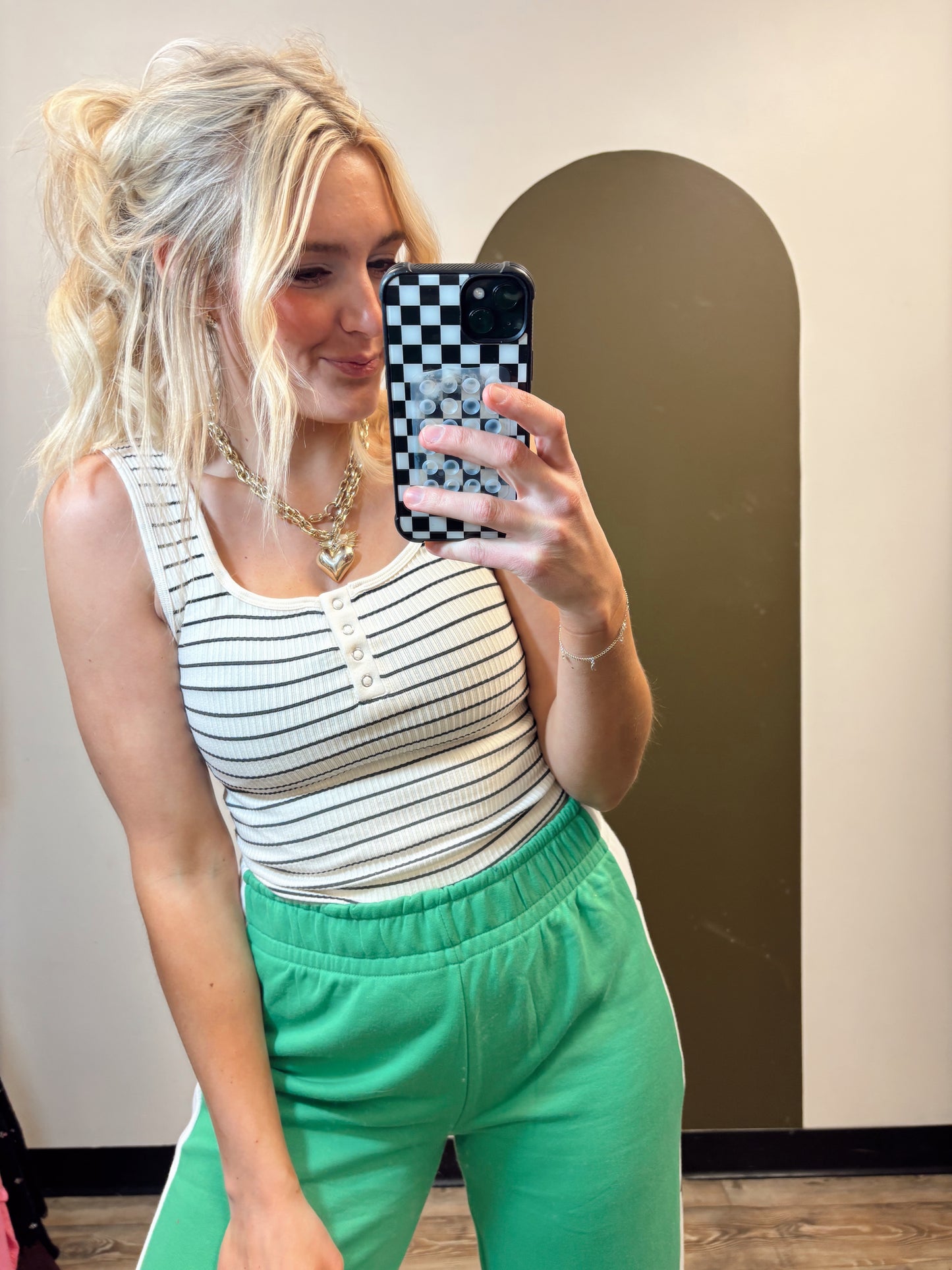 Anchor Up Tank (Cream)
