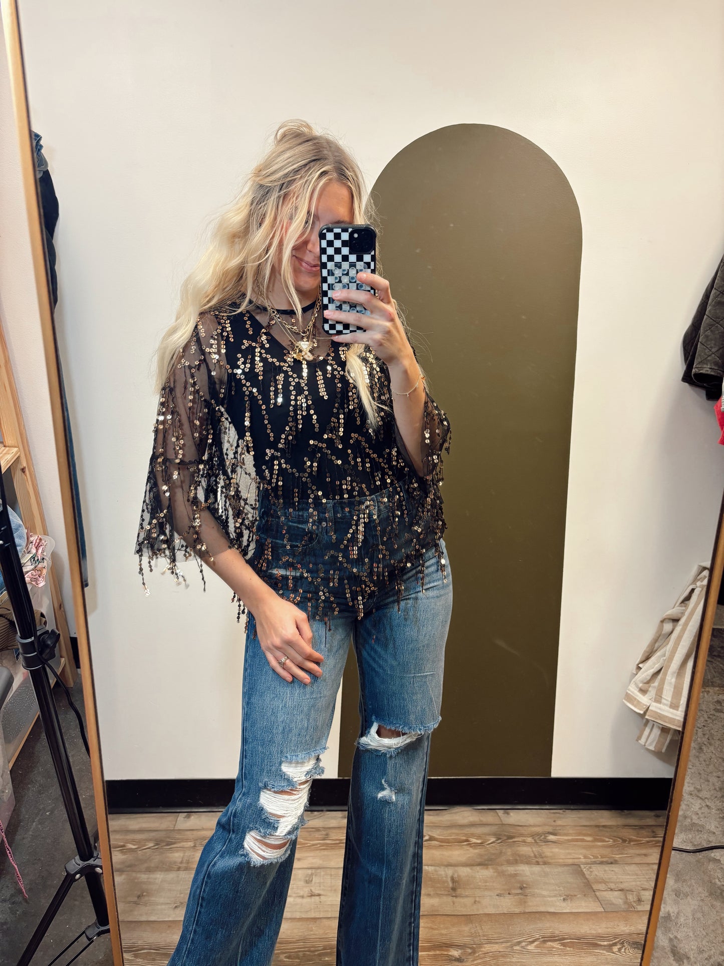 Mirrorball Shimmer Top