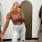 Skylar Stripe Sweater (Mustard)