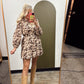 Shelby Floral Mini Dress (Brown)