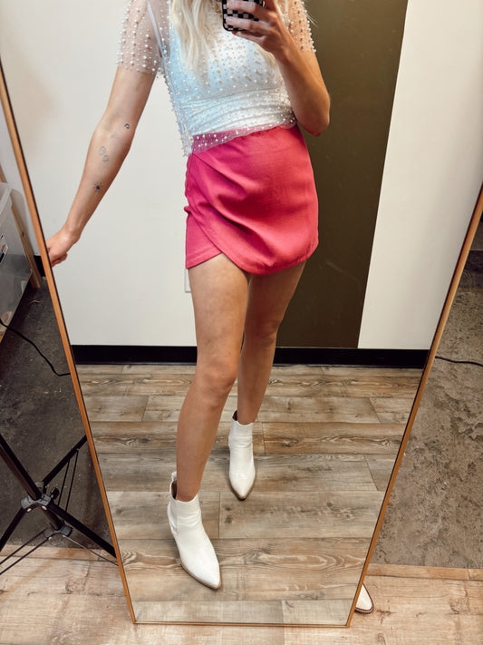Tulips And Roses Skort