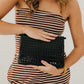 Wrenlee Woven Flap Crossbody Bag (Black)