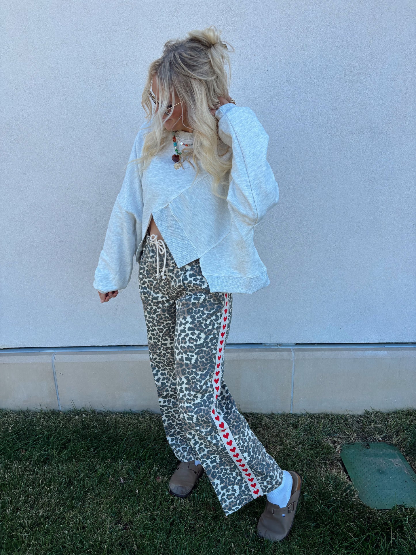 Leopard Sport Heart Pant