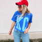 KC Stretch Crop Tee (Blue)