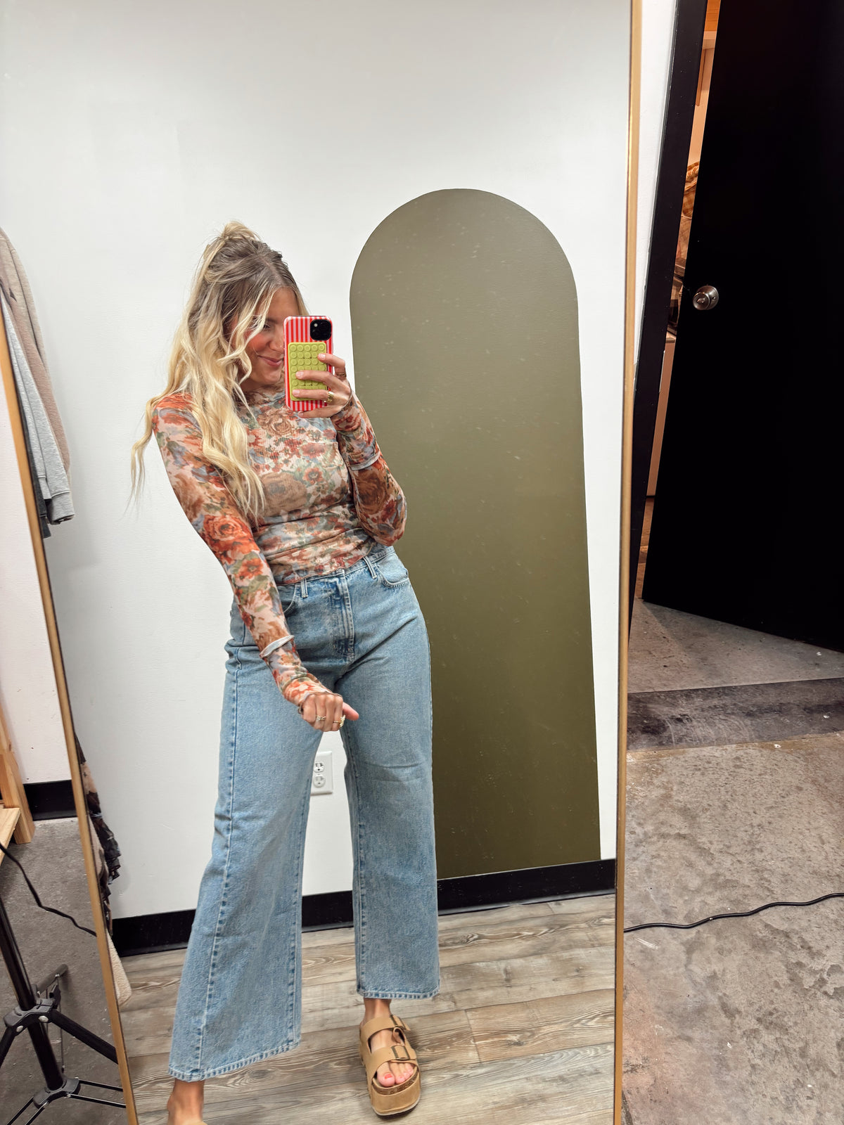 Ayleen Sheer Floral Top