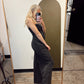 Free To Be Strapless Jumpsuit (Black)