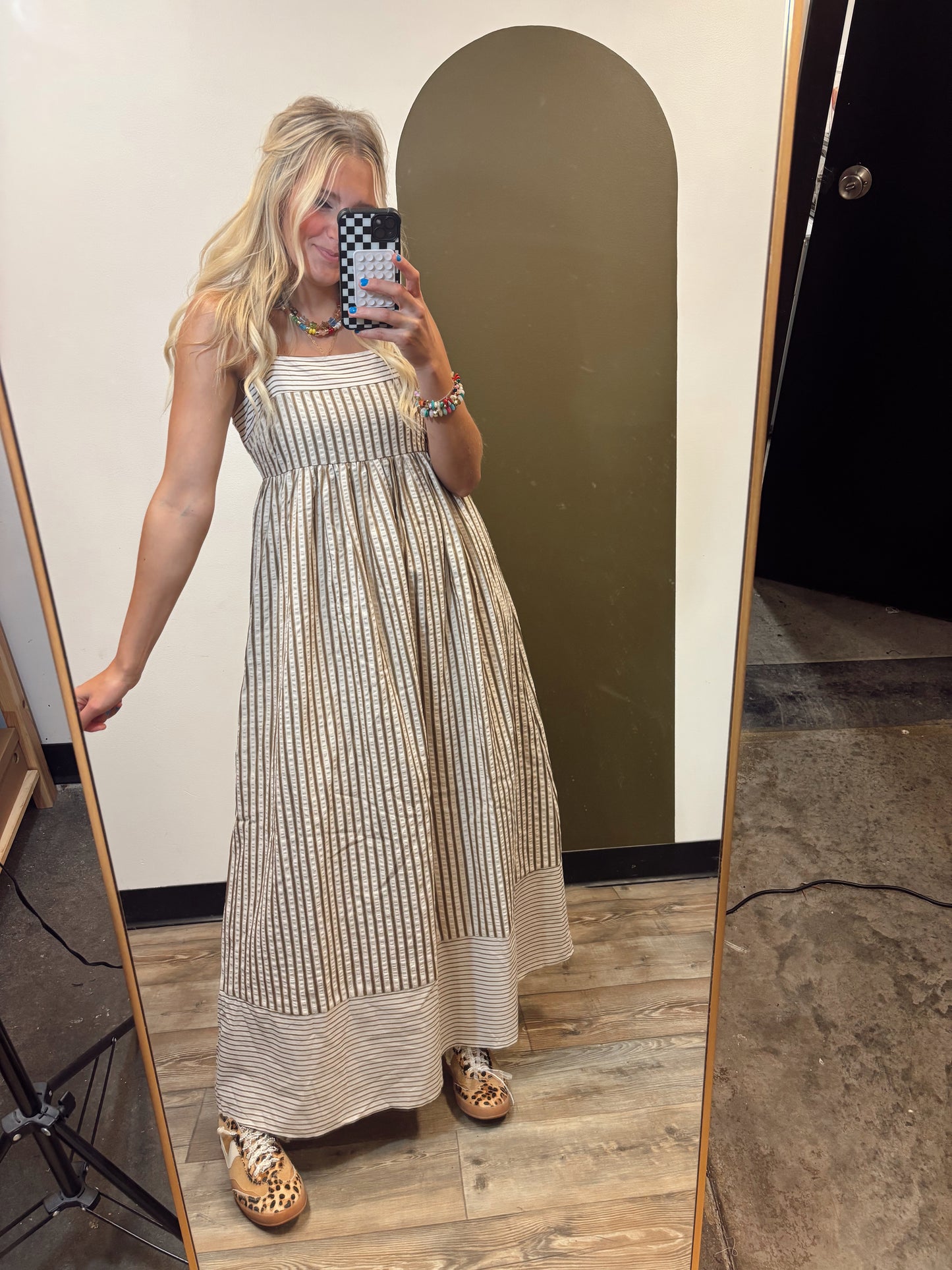 Lola Stripe Maxi (Brown)
