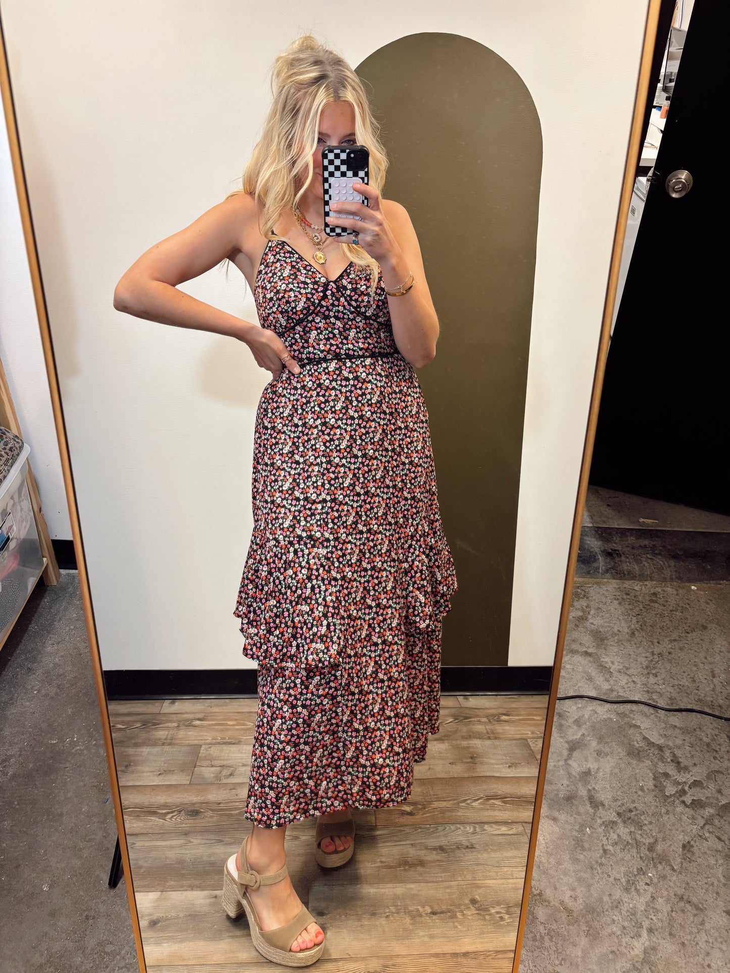 Magnolia Floral Maxi Dress
