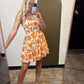 Resort Sun Mini Dress (Tangerine)