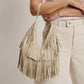 Stevie Fringe Boho Bag (Cream)