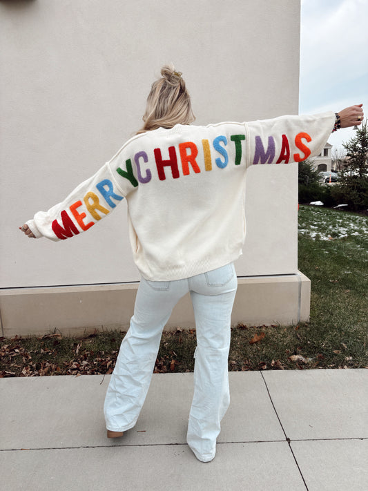 Christmas Button Cardigan