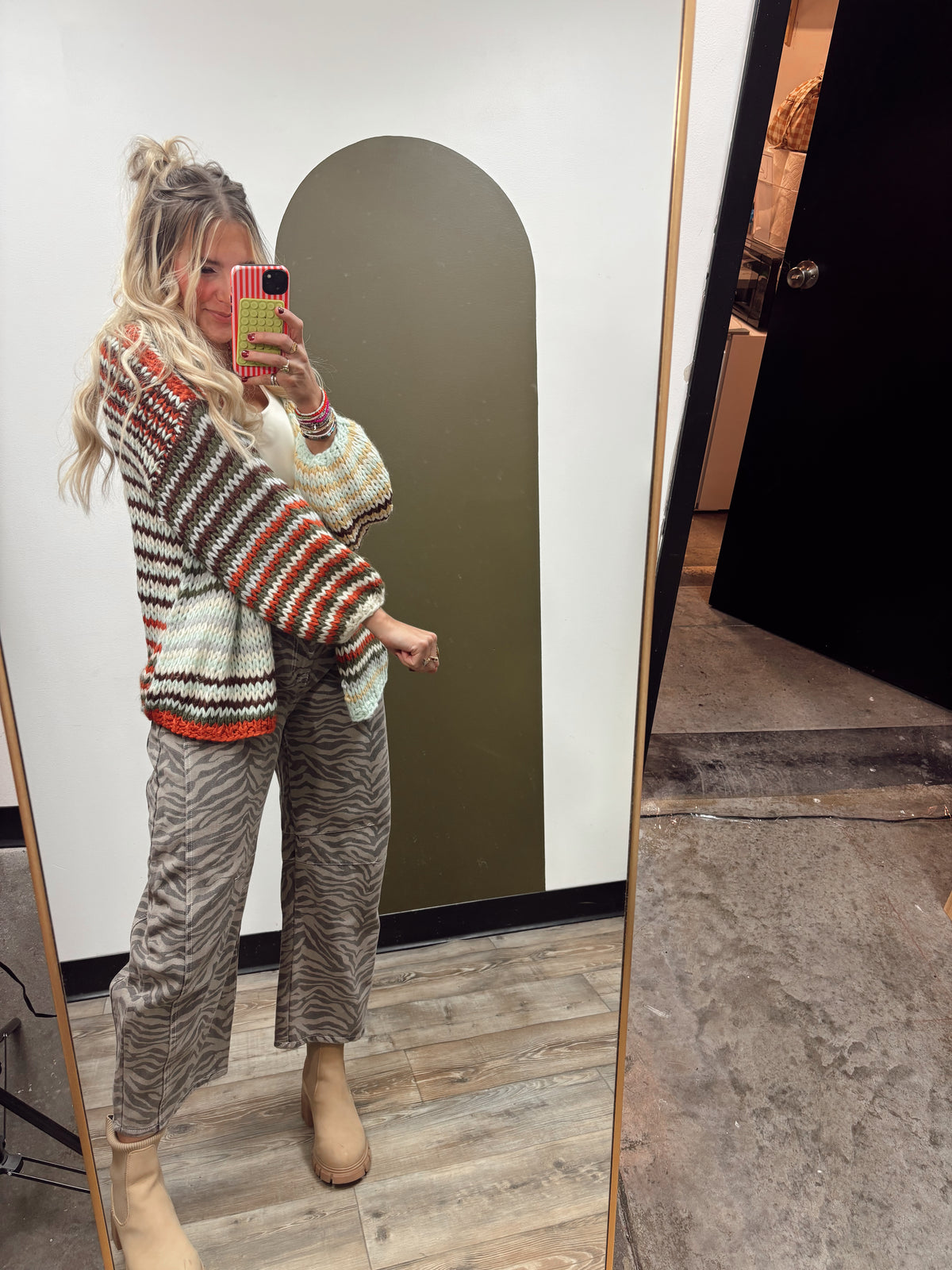 Colorful Stripes Cardigan Sweater