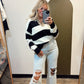 Ruby Contrast Sweater (Ivory)