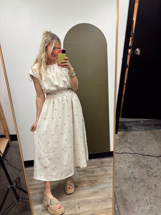Floral Maxi Skirt Set