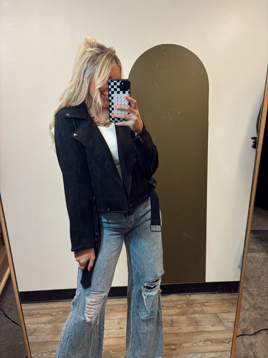 Going Places Moto Jacket (Black)