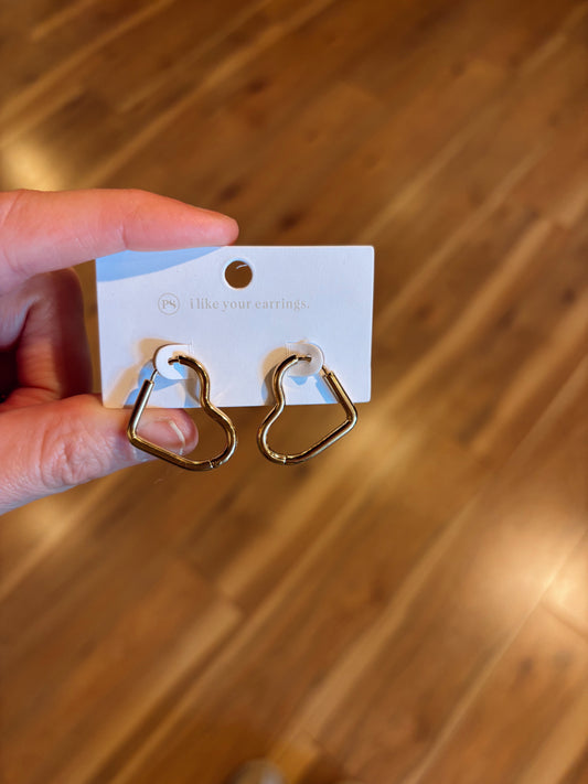 Heart Hoop Earring