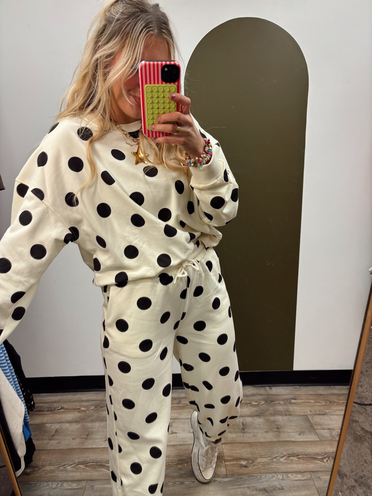 Polka Dot Sweat Set