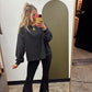 Cross Back Sweat Top (Black)