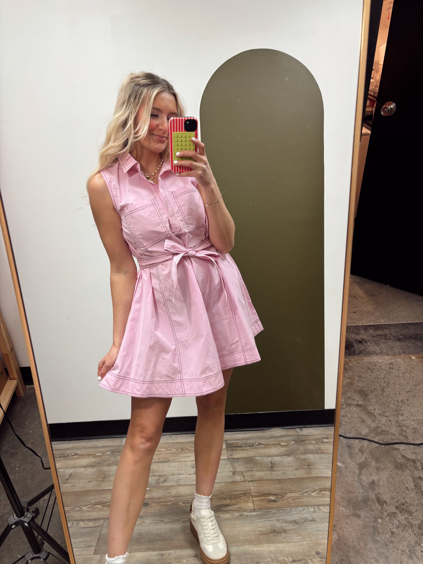 Lucia Contrast Stitch Dress