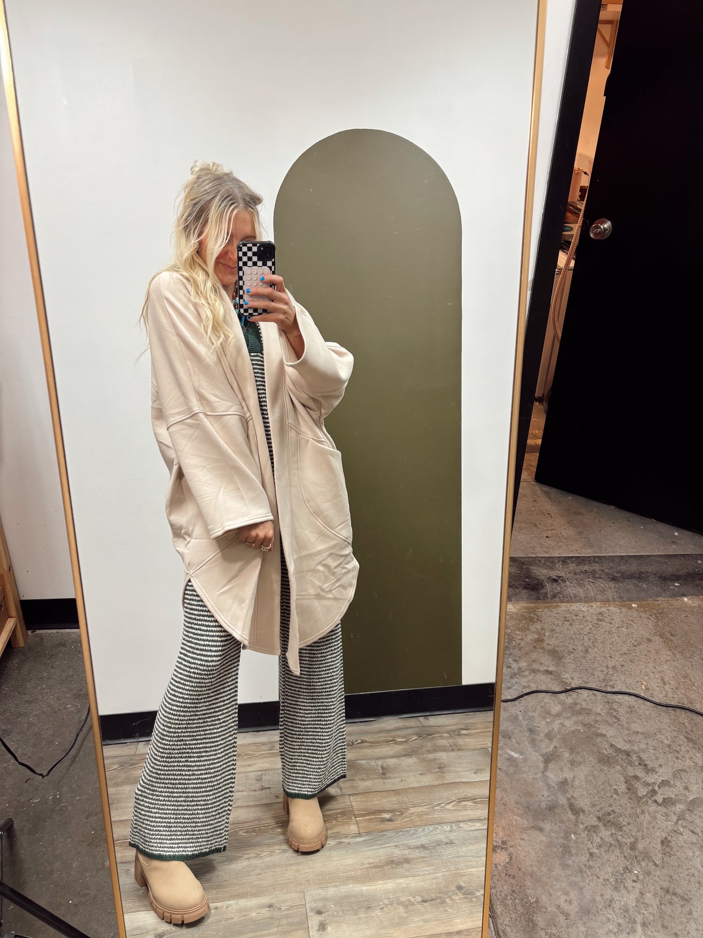 Aisha Long Cardigan (Cream)