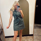 Kathleen Button Dress (Grey)