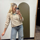 Kaia Emb Sweater (Taupe)