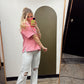 Reena Stripe Collar Top