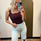 Robin Ribbed Tank (Wine)