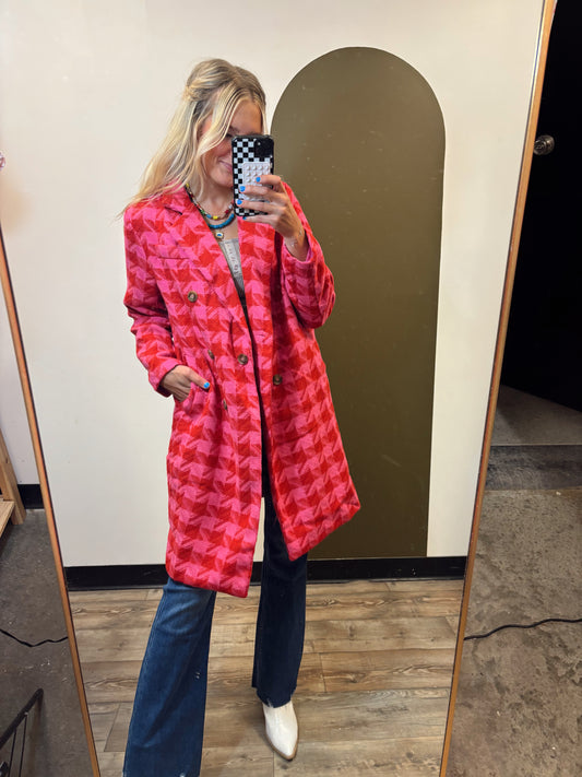 Double Down Tweed Coat