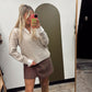 Collar Layered Sweater Top